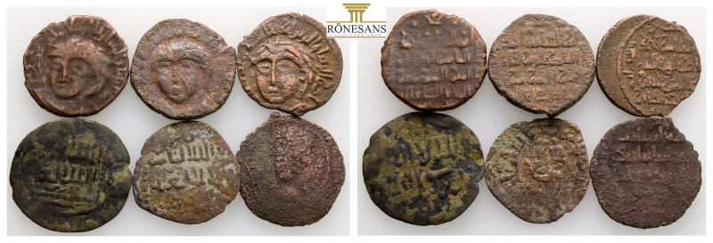 Ancient Bronze Coins, 6 Pieces, Sold As Seen, No Returns.