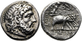 NÖRDLICHE LEVANTE. SELEUKIDEN Seleukos I. Nikator, 312 - 281 v. Chr. Tetradrachme ø 25mm (16.15g). ca. 296/95 - 281 v. Chr. Mzst.Seleukeia am Tigris I...