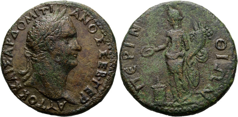 THRAKIEN. PERINTH Domitian, 81 - 96 n. Chr. Großbronze ø 33mm (20.81g). Vs.: ΑΥΤ...