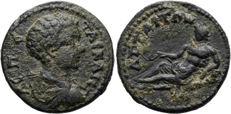 MYSIEN. ATTAIA Geta als Caesar, 197 - 209 n. Chr. ø 22mm (7.73g). Vs.: Λ Χ[Ε]Π [...