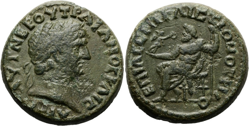 PHRYGIEN. PHILOMELION Trajan, 98 - 117 n. Chr. ø 23mm (9.57g). Magistrat Lucius ...