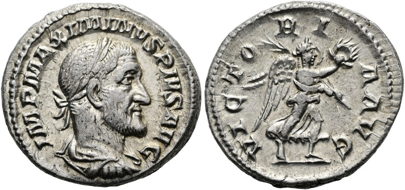 RÖMISCHE KAISERZEIT. Maximus, 235 - 238 n. Chr. Denar ø 19mm (3.37g). 235 - 236 ...