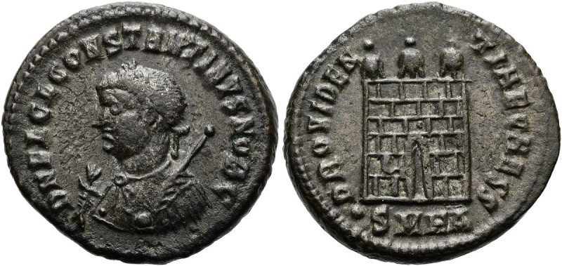RÖMISCHE KAISERZEIT. Constantin II. als Caesar, 317 - 337 n. Chr. Follis ø 18mm ...