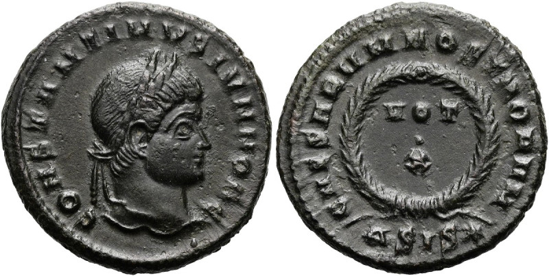 RÖMISCHE KAISERZEIT. Constantin II. als Caesar, 317 - 337 n. Chr. Follis ø 19mm ...