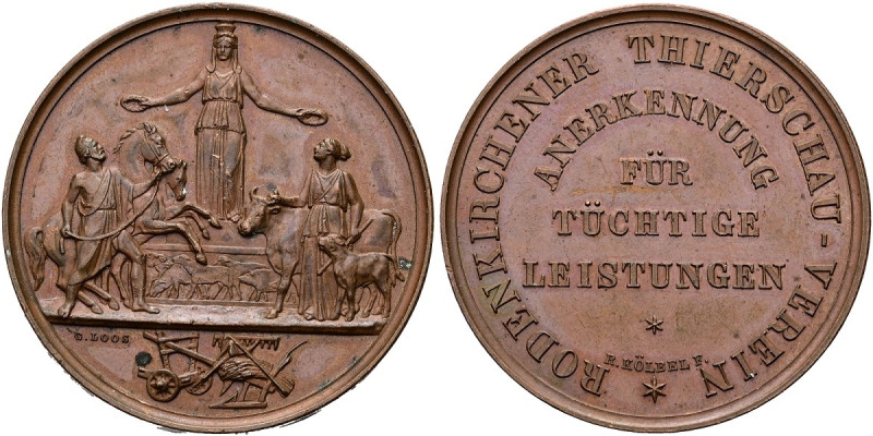 FREIZEIT IN GESELLSCHAFT. Oldenburg, Stadt Bronzemedaille (19.83g). o.J. (1872),...