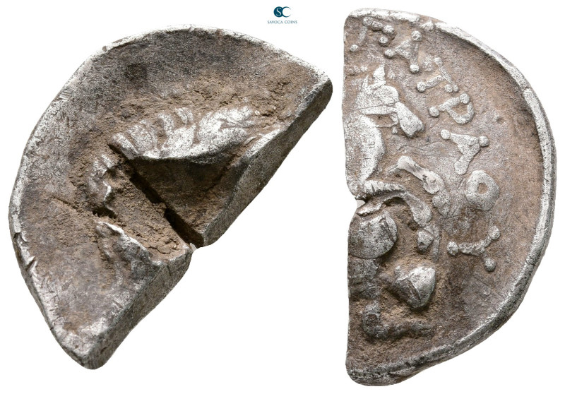 Kings of Paeonia. Patraos 335-315 BC. 
Tetradrachm AR

25 mm, 6,48 g



F...