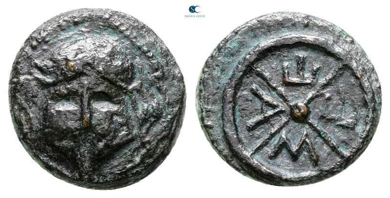 Thrace. Mesembria circa 400-300 BC. 
Bronze Æ

12 mm, 1,58 g



Very Fine...