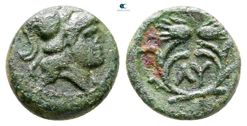 The Thracian Chersonese. Lysimacheia circa 356-309 BC. 
Bronze Æ

11 mm, 1,33...