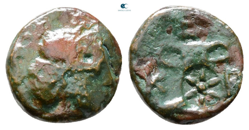 Kings of Thrace. Odrysian. Kersebleptes 359-340 BC. 
Bronze Æ

12 mm, 1,57 g...