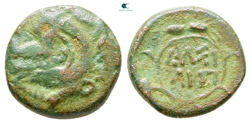 Kings of Thrace. Macedonian. Lysimachos 305-281 BC. 
Bronze Æ

13 mm, 2,05 g...