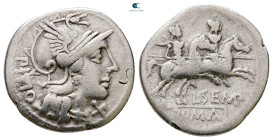 L. Sempronius Pitio 148 BC. Rome. Denarius AR