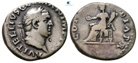 Vitellius AD 69-69. Rome. Denarius AR