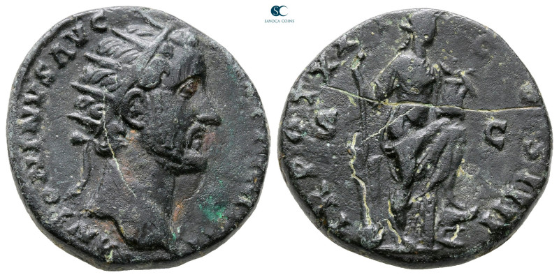 Antoninus Pius AD 138-161. Rome
Dupondius Æ

25 mm, 12,41 g



Very Fine