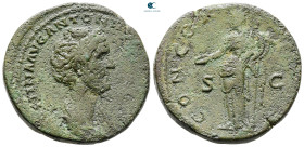 Faustina I, Augusta AD 138-141. Rome. Sestertius Æ