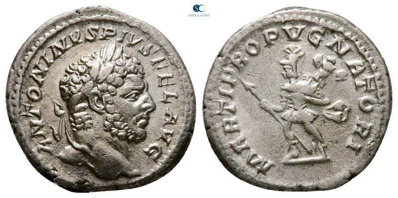 Caracalla AD 198-217. Rome
Denarius AR

19 mm, 3,83 g



Very Fine