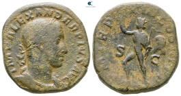 Severus Alexander AD 222-235. Rome. Sestertius Æ