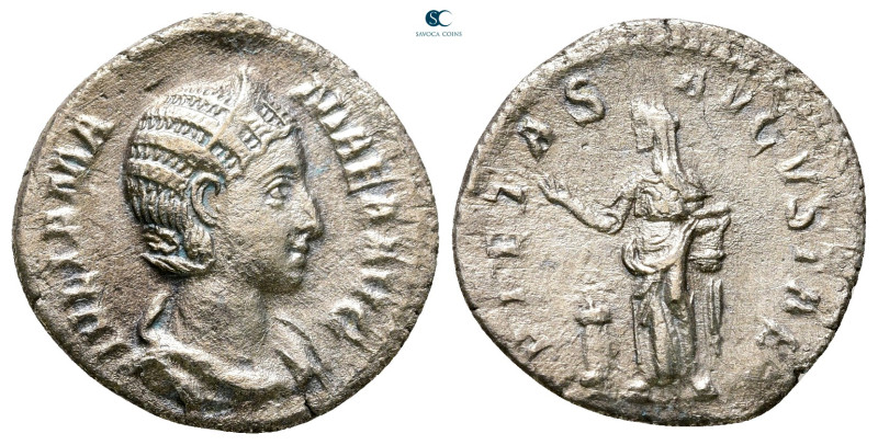 Julia Mamaea. Augusta AD 225-235. Rome
Denarius AR

19 mm, 1,40 g



Very...