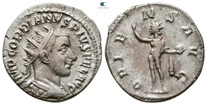 Gordian III AD 238-244. Antioch
Antoninianus AR

22 mm, 3,28 g



Very Fi...
