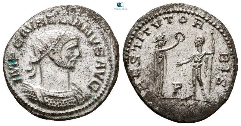 Aurelian AD 270-275. Antioch
Antoninianus Æ silvered

23 mm, 4,40 g



Ve...