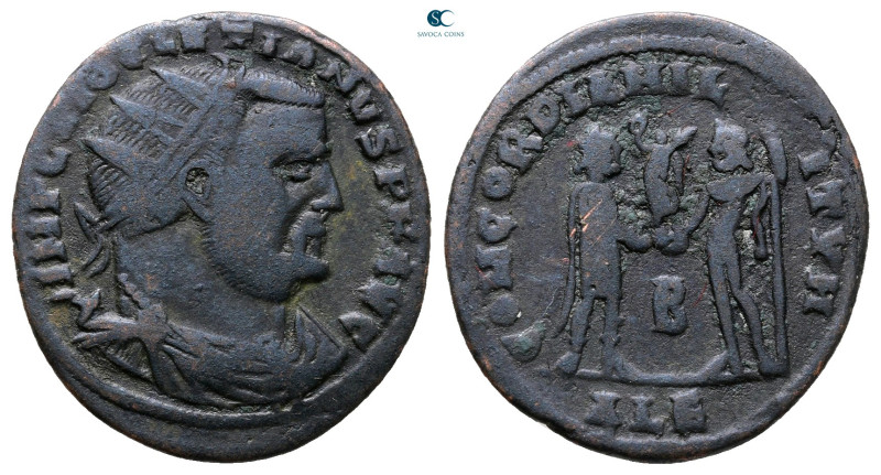 Diocletian AD 284-305. Alexandria
Follis Æ

21 mm, 2,56 g



Very Fine