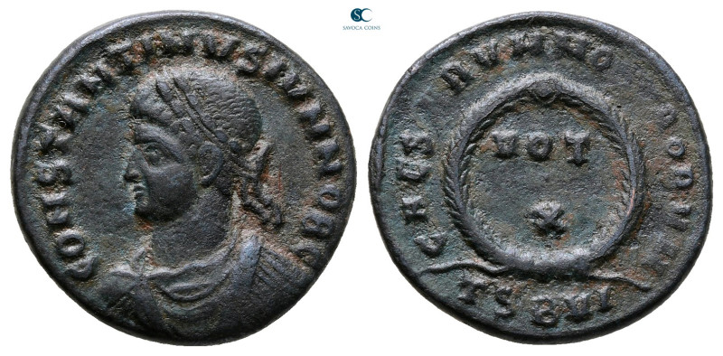 Constantine II, as Caesar AD 317-337. Thessaloniki
Follis Æ

18 mm, 3,07 g
...