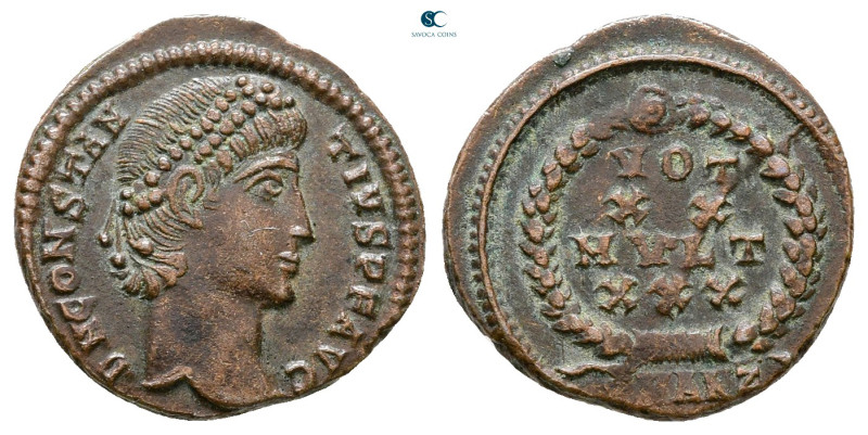 Constantius II AD 347-361. Antioch
Follis Æ

15 mm, 1,88 g



Good Very F...