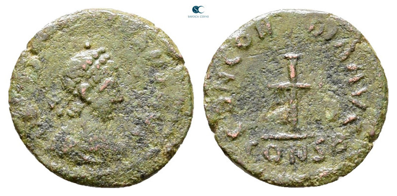 Arcadius AD 383-408. Constantinople
Follis Æ

12 mm, 0,68 g



Fine