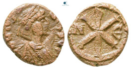 Justin I AD 518-527. Constantinople. Pentanummium Æ