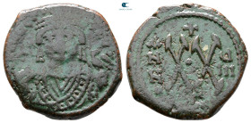 Maurice Tiberius AD 582-602. Theoupolis (Antioch). Half Follis or 20 Nummi Æ