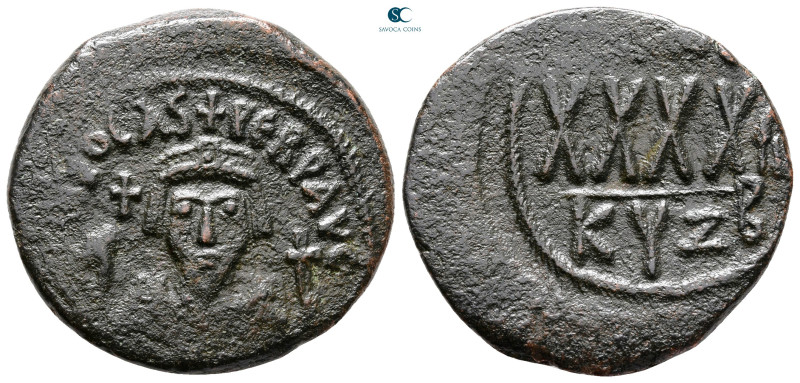Phocas AD 602-610. Cyzicus
Follis or 40 Nummi Æ

30 mm, 11,29 g



Nearly...