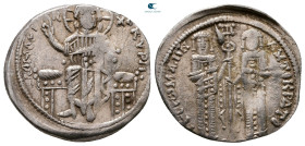 Andronicus II Palaeologus, with Michael IX AD 1282-1328. Constantinople. Basilikon AR