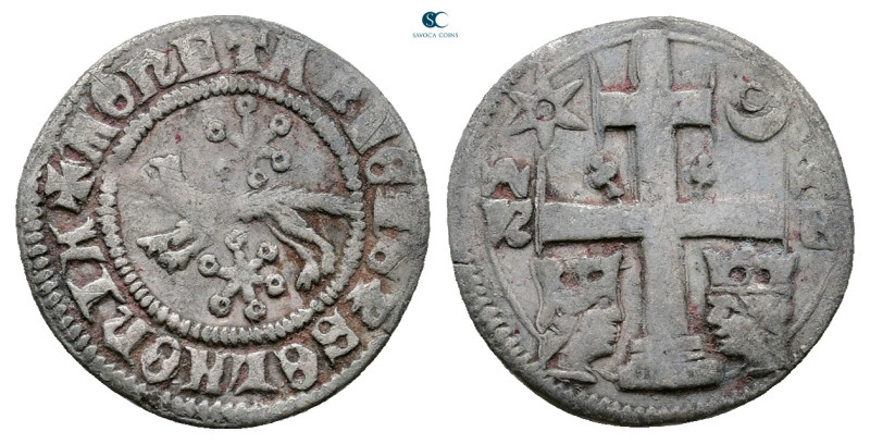 Hungary. Bela IV AD 1235-1270. 
Denár AR

14 mm, 0,72 g



Very Fine