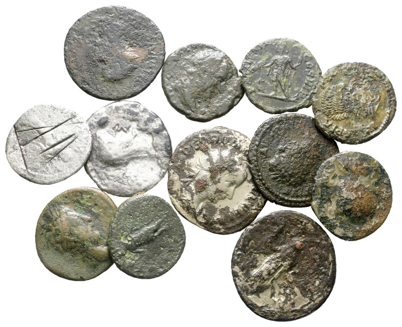 Lot of ca. 10 roman coins / SOLD AS SEEN, NO RETURN!

Fine