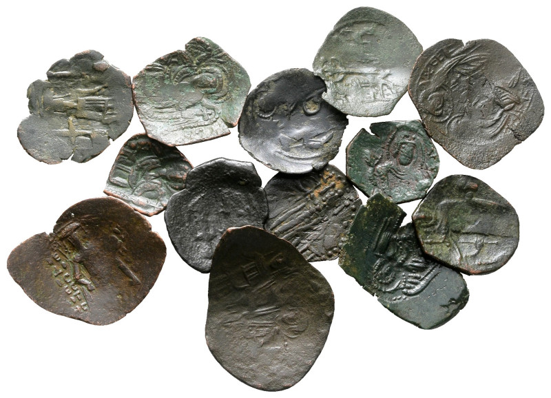 Lot of ca. 12 byzantine bronze coins / SOLD AS SEEN, NO RETURN!

Nearly Very F...