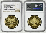 CZECH REPUBLIC. 10000 Korun 2018 CZECHOSLOVAKIA CENTENNIAL gold 1 oz, NGC PF 70.