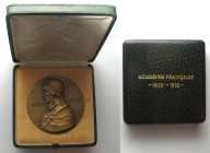 FRANCE. Medal 1935, 300th Anniversary of the French Academy, Richelieu, bronze, 81mm