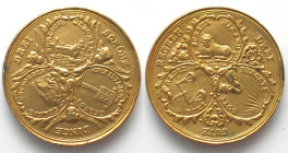 SILESIA. Breslau, City, medal ND(ca.1700) by Johann Kittel, gilt copper, 43mm, AU