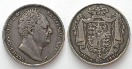 GREAT BRITAIN. Half Crown 1836, WILLIAM IV, silver, VF+