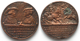 LOUS II of HUNGARY & MARIA of HABSBURG, Battle of Mohacs 1526, by Fuessl, 43mm