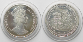 ISLE OF MAN. 1 Crown 1986 Wedding of ANDREW & SARAH FERGUSON silver Proof