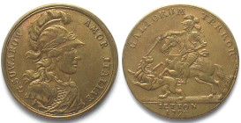 MILAN. Medal 1799 Alexander Suvorov GALLORVM TERROR brass 32mm RARE!