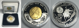 KAZAKHSTAN. 100 Tenge 2009, Attila, silver,Proof