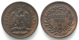 MEXICO. 1 Centavo 1894/3 Mo, copper, UNC!