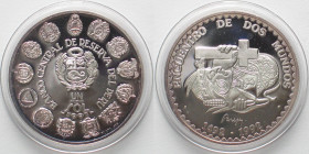 PERU Nuevo Sol 1991 Discovery IBERO-AMERICA silver Proof SCARCE!