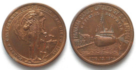 US So-called Dollar 1915 PANAMA-CALIFORNIA EXPOSITION OFFICIAL MEDAL bronze 34mm