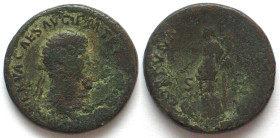 NERVA (96-98 AD). AE Dupondius, 96, Rome mint, FORTVNA, Fortuna standing, VF