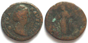 FAUSTINA Sen. (+141). Wife of Antoninus Pius. AE Dupondius, aVF/VG