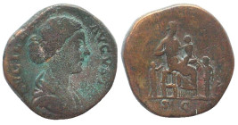 LUCILLA. AE Sestertius 164-166 AD, VF/VF-