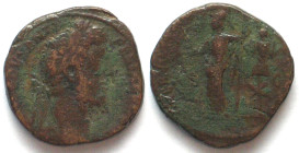 COMMODUS (175-192 AD). AE Sestertius, 188-189, Minerva standing, trophy, aVF/F