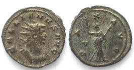 GALLIENUS. AR Antoninianus 257-258, PAX AVG, Rome mint, AU!